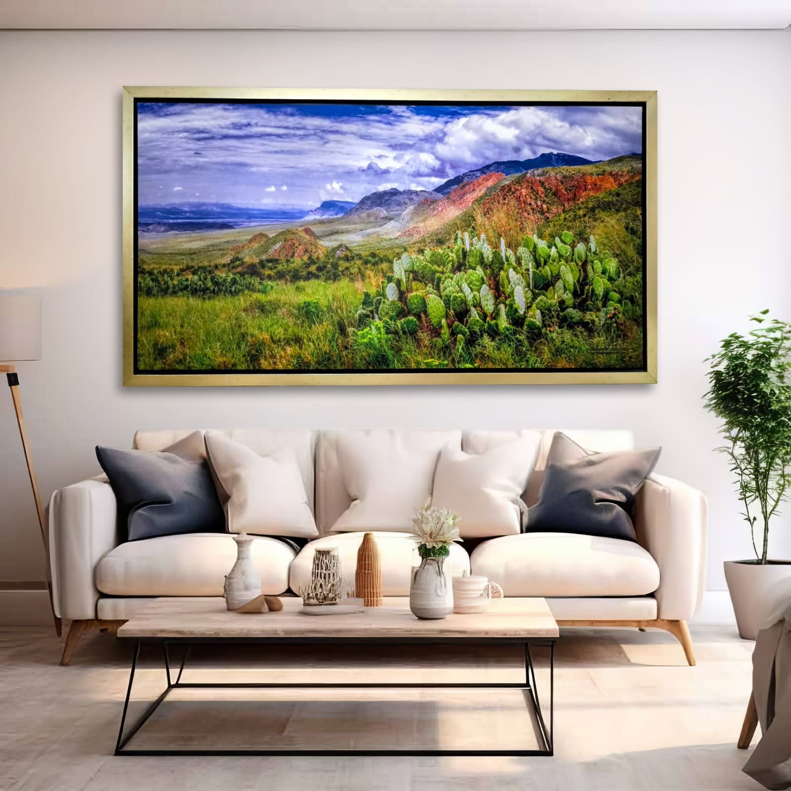 fotografía impresa en lienzo, montada en bastidor y enmarcada , medida 100 cm x 190 cm maderas del carmen, coah fotografía impresa en lienzo, montada en bastidor y enmarcada , medida 100 cm x 190 cm maderas del carmen, coah